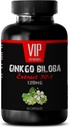 Vitaminer för hjärnan och minnet - Ginkgo BILOBA 120MG - Extract 50:1, Gingko biloba Complex, Ginkgo biloba Supplements, Brain Memory Supplements, Memory Supplement för hjärna, Memory Pills, 1Bottle