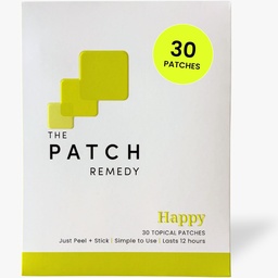 Patch Remedy Happy Patch | 5HTP, L-Theanine, Rhodiola, Inositol, B6, Vitamin D3 | 30 Patches