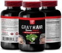 Saw Palmetto Mens Hair - Gray Hair Reverse Complex - Naturlig lösning - Kraftfulla resultat, grå hår män, Biotin Vitaminer för hår hud och naglar, Paba Supplement, grå hår Supplement, 1 Bot 60 Caps
