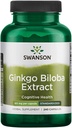Swanson Ginkgo Biloba Extract 24% 60 Milligram 240 kapslar