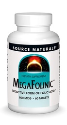 Källa Naturals MegaFolinic 800mcg - 60 tabletter