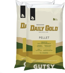 REDMOND Daily Gold Pellets Stress Relief, Natural Healing Clay för gastric Ulcers i hästar (2 Pack)