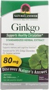Naturens svar Ginkgo Leaf Vegetarian Capsules, 60-Count
