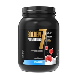 Maxler Golden 7 Protein Blend - Proteinpulver för Muscle Gain & Recovery - Strawberry Protein Powder 2 lb