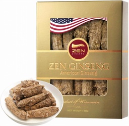 1 Box av Large Short American Wisconsin Ginseng Root (4oz) Performance & Mental Health för män och kvinnor