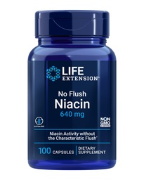 Life Extension No Flush Niacin, B3 Vitamin, 100 Capsules