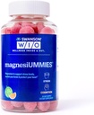Swanson WIO™ magnesiUMMIES™ Stress Support, Heart Health, Stress, Watermelon, Magnesium 336mg, Vegan, Non-GMO, Gluten-Free, Bone Health - 12oz Bottle, 120 Gummies (30-Day Supply)
