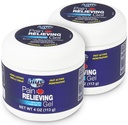 Blue Goo Pain Relieving Gel - för Back, Neck, Muscle och Joint Pain, snabbverkande kylning och lugnande lättnad med 100% Pure Emu Oil, 4 uns (2 Pack)