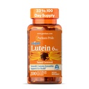 Puritan's Pride Premium Lutigold™ Lutein Carotenoid 6mg with Zeaxanthin for Men and Women, Dietary Supplement for Eye Health Support, 200 Rapid Release Softgels