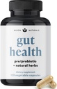 Nuven Naturals All-in-One Gut Health w/Probiotics, Prebiotics, Digestion-Supporting Herbs, and Adaptogens - Leaky Gut Repair Formula to Support Gut Lining, Aid in Digestion, and Promote Good Bacteria