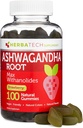 Ashwagandha Gummies for Men and Women - Strongest 1,500mg Formula (100 Gummies) 3% Withanolides Cortisol Blocker for Relief, Calming, and Relaxation from Herbatech Supplements