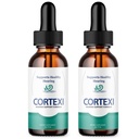 (2 Pack) Cortexi Ear Drops - Officiell Formel - Cortexi Tinnitus Behandling Cortexi Hearing Support Drops, Cortexi för ringning i öron, Cortexi Supplement Drops Maximum Strength New Improved (2 oz)