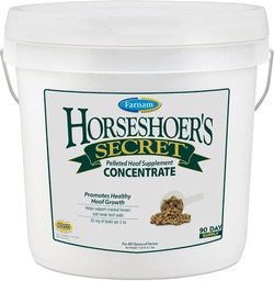 Farnam Horseshoers Secret Pelleted Hoof Supplements Concentrate, Ekonomisk formel med 25 mg. av biotin per 2 uns servering, 11,25 lb, 90 dagars leverans