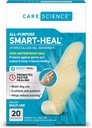Care Science Smart Heal All-Purpose Hydrocolloid Gel Bandages, 20 ct | 100% Waterproof Seal, Reduces Scarring, för Wound Care eller Blisters