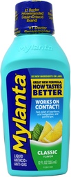 Mylanta Antacid and Gas Relief, Maximum Strength Formel, Classic Flavor, 12 Fluid Ounce