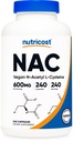 Nutricost N-Acetyl L-Cysteine (NAC) 600mg, 240 vegetariska kapslar - Vegan, icke-GMO, Gluten Free