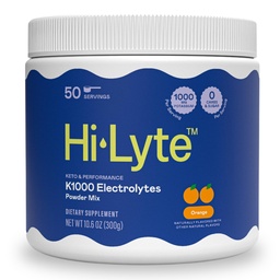 Hi-Lyte K1000 Electrolytes Powder Mix Orange Keto & Performance, 50 portioner