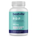 BESTVITE P-5-P 100mg (120 Vegetariska kapslar) (CoEnzymated Form of B-6) - Inga Stearates - Vegan - Non GMO - Gluten Free - No Silicon Dioxide - No Gelatin