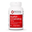 Protokoll Acetyl- L-Carnitine 500mg - Energiförsörjning, Nerve och Brain Support - 100 Veg Caps