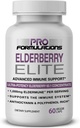 Pro Formulations — Elderberry Elite — Strongest Available Elderberry Extract 65:1 — Advanced Immune Support Capsules - 60 ct — 1,000 mg per Serving — Vegetarian, No Artificial Colors or Flavors