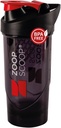 Protein Shaker Bottle - Svart | Portable Protein Powder Shaker Cup med Strainer & Leakproof Lid | 700ml (25oz) - Easy Clean - BPA Free