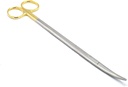 Metzenbaum Scissors med Tungsten Carbide Inserts och Gold Rings Stainless Steel 12