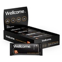 Wellcome Salted Caramel Marine Collagen Protein Bar med Reishi Mushroom för energi och immunstöd - Adaptogen Snack Bar - Dairy Free Health Bar för funktionell aktiv livsstil (Pack of 12)