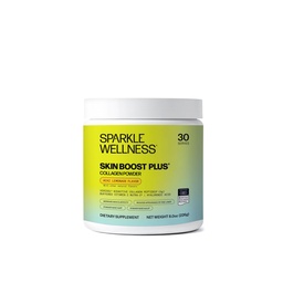 Sparkle Wellness VERISOL Bioactive Hydrolyzed Collagen Peptides | Collagen Powder med vitamin C & Hyaluronic Acid för hår, hud och nagelhälsa | Hud Boost Plus (Acai Lemonade) [30-Serves]