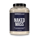 NAKED Vanilla Mass - All Natural Vanilla Weight Gainer Protein Powder - 8lb Bulk, GMO Free, Gluten Free & Soy Free, No Artificial Ingredients - 1,260 Calories - 11 portioner