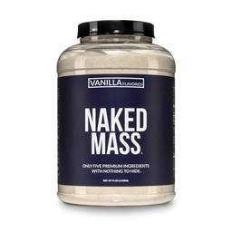 NAKED Vanilla Mass - All Natural Vanilla Weight Gainer Protein Powder - 8lb Bulk, GMO Free, Gluten Free & Soy Free, No Artificial Ingredients - 1,260 Calories - 11 portioner