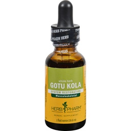 Herb Pharm Certified Organic Gotu Kola Liquid Extract för Musculoskeletal System Support, 1 Fl Oz