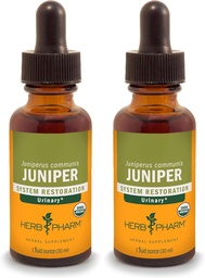 Herb Pharm Certified Organic Liquid Extract för Urinary System Support Juniper 1 Fl Oz (Pack of 2)