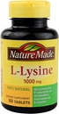 Nature Made Extra Strength L-Lysine 1000 mg tabletter, 60 greve för proteinsyntes (Pack of 3)
