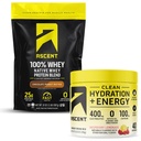 Uppstigning 100% Whey Protein Powder, Chocolate Peanut Butter 2 lb & Hydration + Energy Electrolytes, Raspberry Lemonade 40 portioner