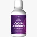 MRM Nutrition CoQ-10 L-Carnitine Liquid | Orange-Vanilla Flavored | Energi + Antioxidanter | Naturligt härledda CoQ-10 | 32 portioner