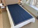 Grounding Queen Mat-Stainless Steel Fabric, 59x79 inch (Navy)