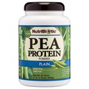NutriBiotic Pea Protein Plain, 21 Oz | Low Carb Vegan Plant Protein Powder | 100% odlad och bearbetad i USA | Deliciously Creamy & BCAA-Rich | Gjord utan kemikalier, GMO & Gluten | Keto Friendly