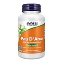 Nu livsmedelstillskott, Pau D'Arco (Tabebuia heptaphylla) 500 mg, Herbal Support, 100 Veg kapslar