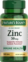Naturens Bounty Zinc 50mg | Immune System, Skin och Antioxidant Health Support | Bidrar till DNA Formation | Vegetarian, icke-GMO, Gluten Free | 100 Caplets, 1 Servering per dag för daglig hälsa