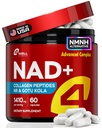 NAD Plus Supplement 1400mg - NMNH Supplement Alternative Supports Healthy Aging Complex med Nicotinamide Riboside & Gotu Kola, Collagen - Kraftfull NAD + Formel för energi, hud och kognitiv, 60 Caps