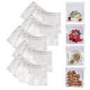 Smidig Trip Pill Bags för resor - 24 Återanvändbara Certified Food Grade Zip Top Pill Pouches för medicin, vitaminer, Snacks och tillbehör - Större 3,25 x 3,5 " Storlek