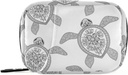 Naanle Black och White Turtle Pill Box 7 Day Case Travel Organizer Bag med Zipper Portable Weekly Case Compact Size för Vitamin Supplement Holder Home