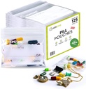 Pill Bags 6 mil -Pack av 125-BPA Gratis 3x2,75 tum Återanvändbara Pill Pouches för Medicin med Skriv på Label Clear Small Ziplock Bags för Pills, Smycken och Rese Pill Organizer (Pack av 125)