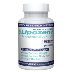 Lipozene Diet Pills - Viktminskning tillägg - Appetite Suppressant - 1 flaska 60 kapslar för 30 portioner - Ingen koffein