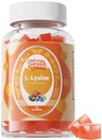 L-Lysine Gummies 1000mg - L-Lysine Supplements for Kids and Adults - Lip and Cold Sore* Support for Women - Chewable Lysine Gummies med vitamin B12 - Vegan, Non GMO, Gluten-Free, 60 Counts