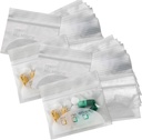 Pill Pouch Bags - (Pack of 150) 3 "x 2.75" - BPA Free, Poly Bag Disposable Zipper Pills Baggies, Daily AM PM Travel Medicine Organizer Storage Pouches, Bästa Clear Återanvändbar med Skriv-på Labels