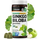BIO KRAUTER Ginkgo Biloba Gummies - 90 Vegan Chews - Ginkgo Biloba Supplements for Brain Support - 120 mg Standardized Extract - Pectin-Based Formel