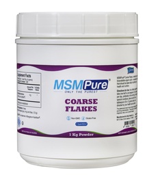 KALA HEALTH MSMPure Coarse MSM Powder Flakes - US-Made MSM för Joint Health, Skin Appearance och Hair & Nail Support - 2,2 lb, Organic Sulfur