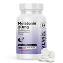 Balancebreens Melatonin 20mg snabbt lösa tabletter - Hög styrka, snabbverkande, naturligt sömnstöd - sömnhjälpmedel för vuxna - Icke-Groggy, drogfri formel - 120 sovande piller