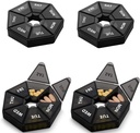Weekly Pill Organizer Large 7 Day Pill Box Organizer Daily Medicine Case för vitamin Fish Oil Pills Supplements Arthritis Friendly